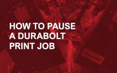 How to Pause a DuraBolt Print Job